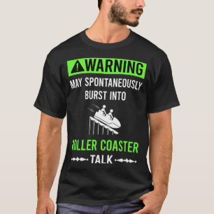 Groene Waarschuwingsachtbaan Achtbaan  T-shirt