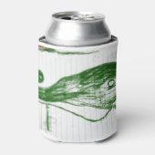 groene walvis blikjeskoeler (Blikje Voorkant)