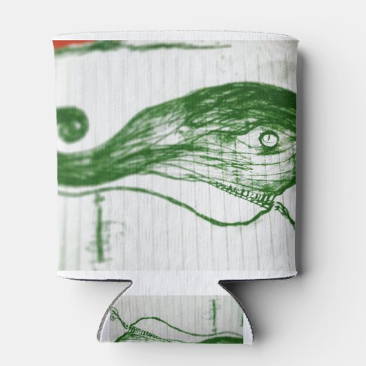 groene walvis blikjeskoeler (Achterkant)