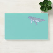 Groene walvis op Zee Groot Groot Post-it® Notes (Kantoor)