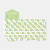 Groene walvis Thema Baby shower Favor Boxes Bedankdoosjes (Uitgevouwen)