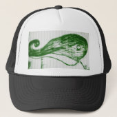 groene walvis trucker pet (Voorkant)