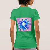 Groene walviszwemontwerp t-shirt (Achterkant)