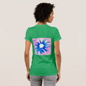 Groene walviszwemontwerp t-shirt (Achterkant volledig)