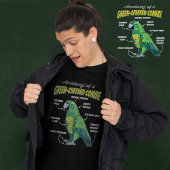 Groene wang Conure Anatomie T-shirt