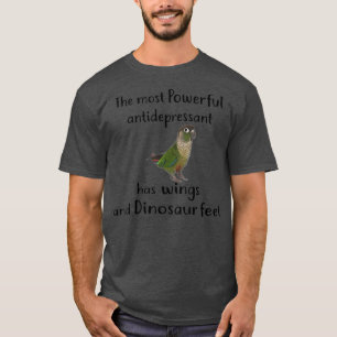 Groene wang Conure Apparel Meest antidepressivum T-shirt