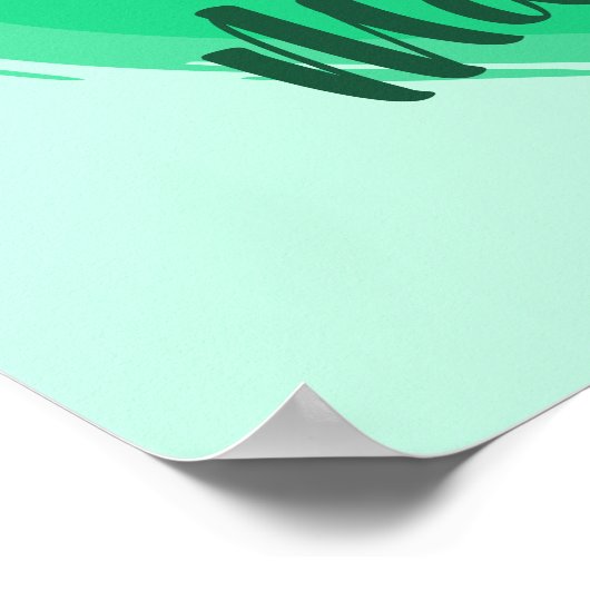 Groene warmteafdruk "You Matter" Poster (Hoek)