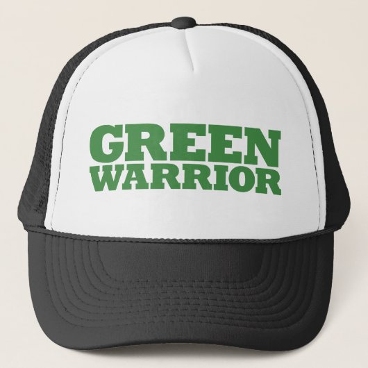 Groene Warrior - Groen Trucker Pet (Voorkant)