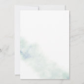 Groene Watercolor Wash Feest  Kaart (Achterkant)