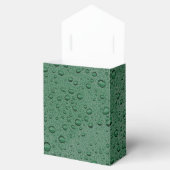 Groene waterdruppels bedankdoosjes (Geopend)