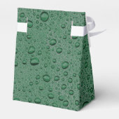 Groene waterdruppels bedankdoosjes (Achterkant)