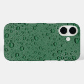 Groene waterdruppels Case-Mate iPhone case (Achterkant (horizontaal))