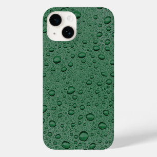 Groene waterdruppels Case-Mate iPhone 14 hoesje