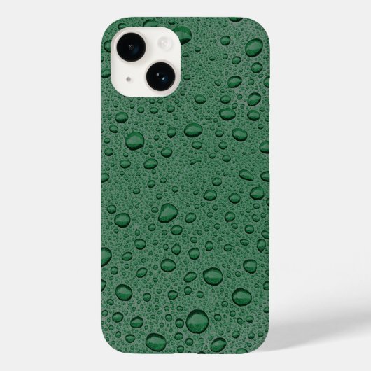 Groene waterdruppels Case-Mate iPhone case (Achterkant)