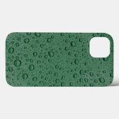 Groene waterdruppels Hoesje-Mate iPhone case (Achterkant (horizontaal))