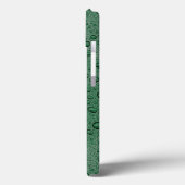 Groene waterdruppels Hoesje-Mate iPhone case (Achterkant / Links)