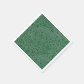 Groene waterdruppels servet (Hoek)