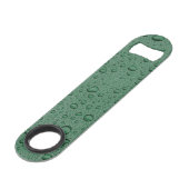Groene waterdruppels speed flessenopener (Voorkant Gekanteld)