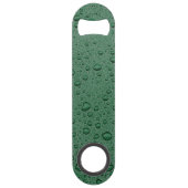 Groene waterdruppels speed flessenopener (Achterkant)