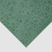 Groene waterdruppels tissuepapier (Detail)
