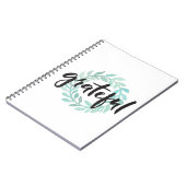 Groene waterkleur Grateful Wreatful Herfst Gratitu Notitieboek (Linkerzijde)