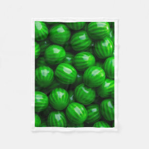 Groene Watermeloen Bubble Gum Patroon Fleece Deken