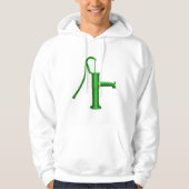 Groene Waterpomp Mannen Hoodie (Voorkant)