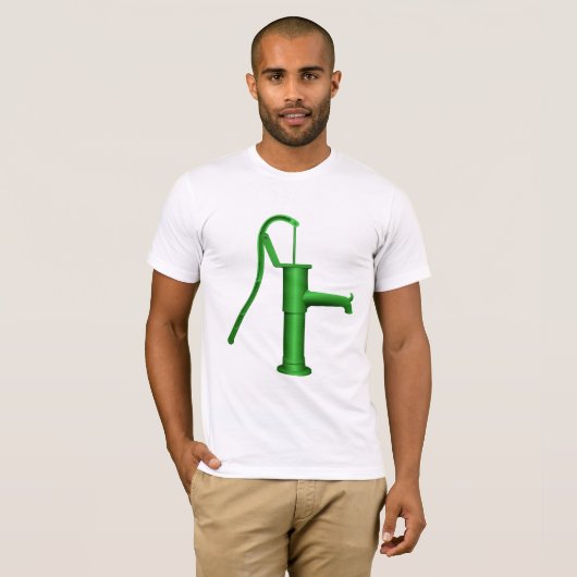 Groene waterpomp Mannen T-shirt (Voorkant volledig)
