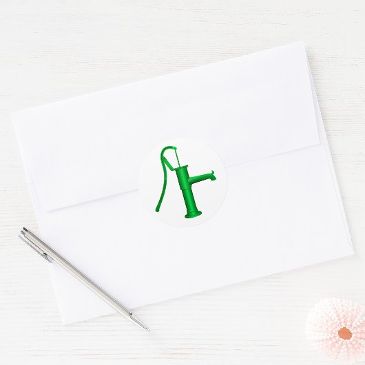 Groene waterpomp Stickers