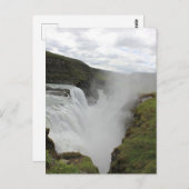 Groene waterval briefkaart (Voorkant / Achterkant)