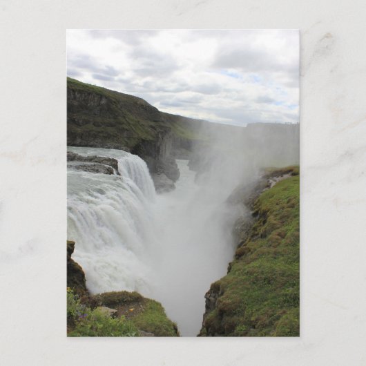 Groene waterval briefkaart (Voorkant)