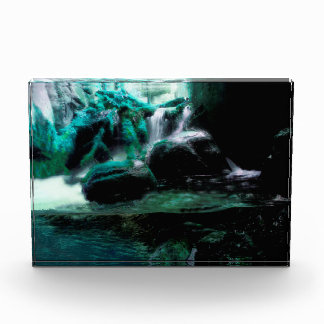 Groene waterval fotoblokken