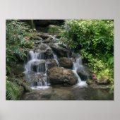Groene waterval poster (Voorkant)