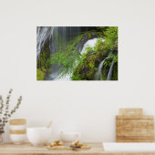 Groene Waterval Scène Poster (Keuken)