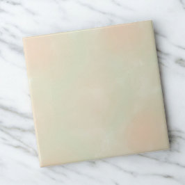 Groene Waterverf Abstracte Elegante Kunst Tegeltje