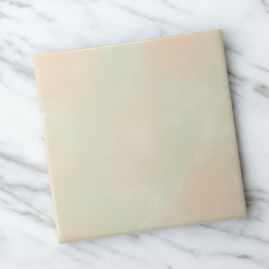 Groene Waterverf Abstracte Elegante Kunst Tegeltje