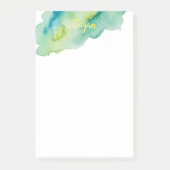 Groene Waterverf Accent Post-it® Notes (Voorkant)