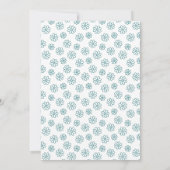 Groene Waterverf Baby Girl Douche Uitnodiging (Achterkant)