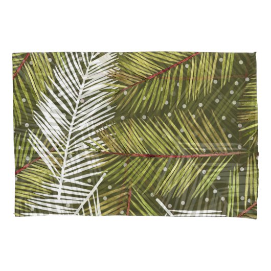 Groene Waterverf bladeren: naadloze illustratie Kussensloop (Voorkant)