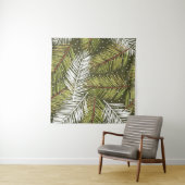 Groene Waterverf bladeren: naadloze illustratie Wandkleed (In situ)