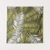 Groene Waterverf bladeren: naadloze illustratie Wandkleed (Voorkant)