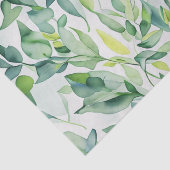 Groene waterverf bladeren tissuepapier (Detail)