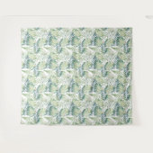 Groene waterverf bladeren wandkleed (Voorkant (horizontaal))