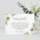 Groene Waterverf Bloemrijke Trouw Wensput Kaart (Staand voorkant)