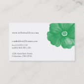 Groene Waterverf Blokkerende Visitekaartjes (Achterkant)