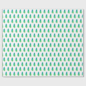 Groene Waterverf Bossen Cadeaupapier (Vlak)