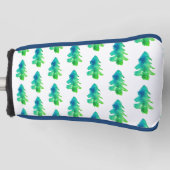 Groene Waterverf Bossen Golfheadcover (Voorkant)