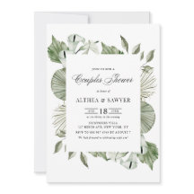 Groene Waterverf Calla Lily Summer Couples Shower