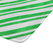 Groene Waterverf Candy Cane Stripes Snijplank (Hoek)