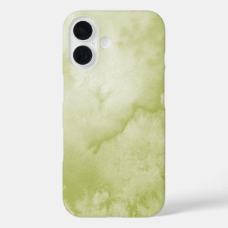 Groene Waterverf iPhone 16 Hoesje